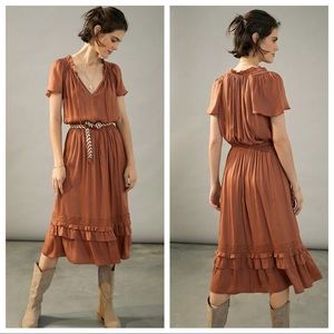 Anthropologie Minerva Midi Dress by Current Air